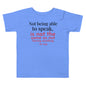 Not being able to speak Toddler Short Sleeve Tee