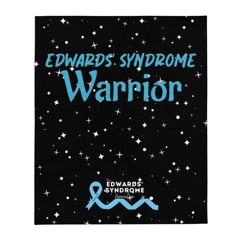 Edwards Syndrome Warrior Blanket