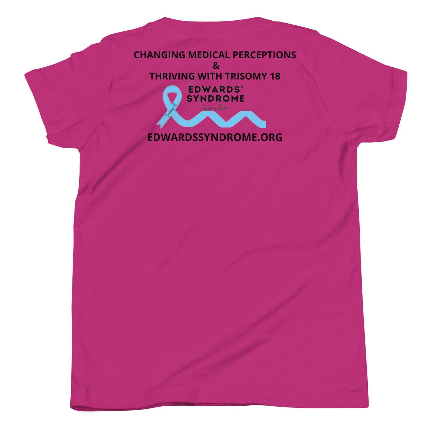 (Mia) Faith over Fear Youth Short Sleeve T-Shirt