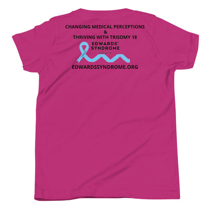 (Mia) Faith over Fear Youth Short Sleeve T-Shirt