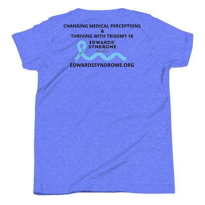 (Mia) Faith over Fear Youth Short Sleeve T-Shirt
