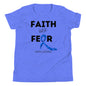 (Mia) Faith over Fear Youth Short Sleeve T-Shirt
