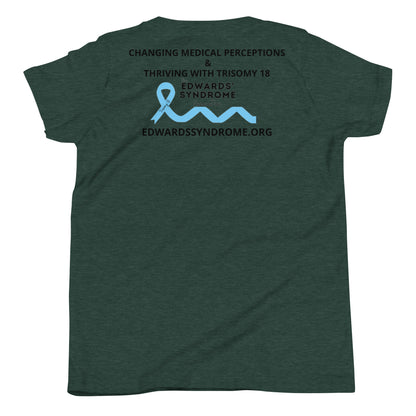 (Mia) Faith over Fear Youth Short Sleeve T-Shirt