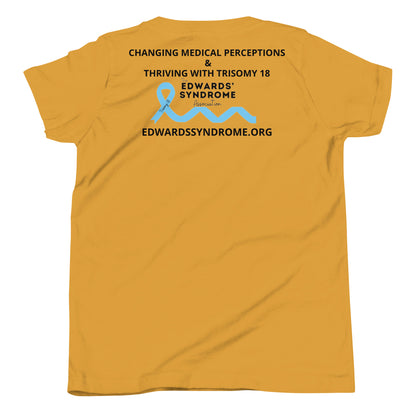 (Mia) Faith over Fear Youth Short Sleeve T-Shirt